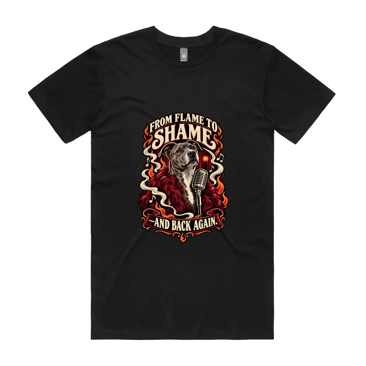 Bindi — From Flame to Shame black T-shirt