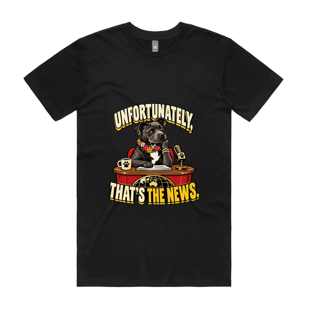 Bonnie — Unfortunately, That’s the News black T-shirt